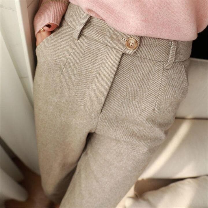 Loraina - Hose mit Fischgrätmuster
