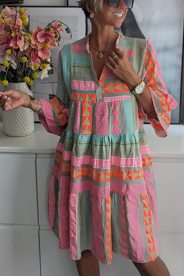 Emarene - Boho-Stufenkleid
