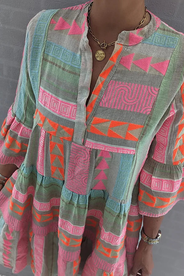 Emarene - Boho-Stufenkleid