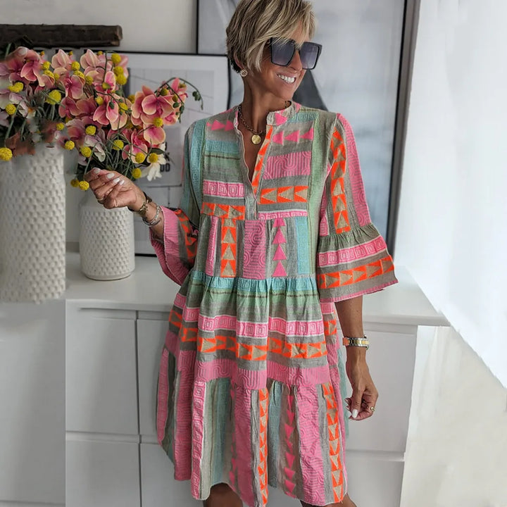 Emarene - Boho-Stufenkleid
